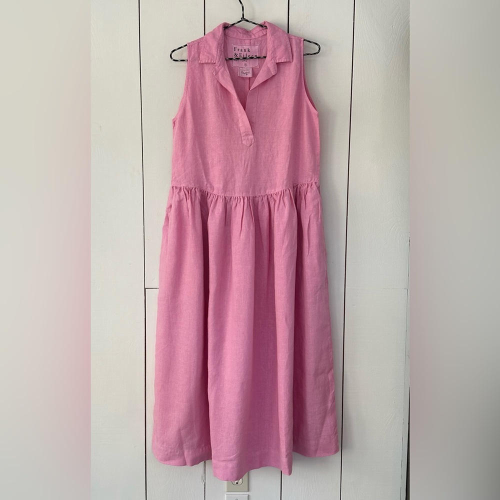 Frank & Eileen Daphne Sleeveless Popover Dress Sz S NEW